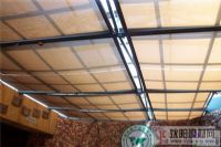 中国低碳产业中心阳光房屋顶FSS天棚帘工