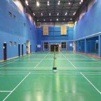 羽毛球塑胶地板 PVC运动地板安装队